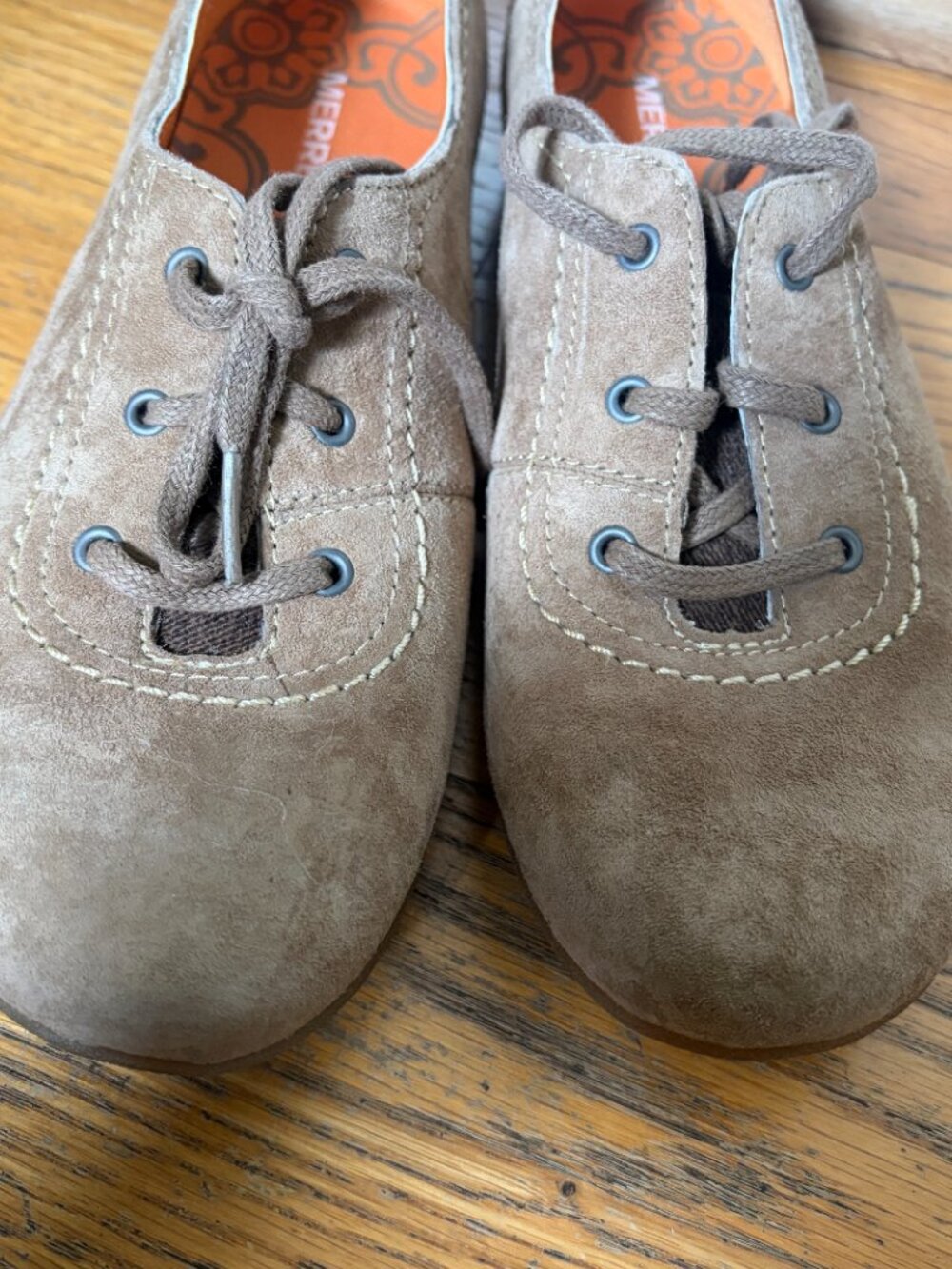 Merrell Women's Rosella Lace shoes Otter brown suede Size 8 - Picture 7 of 9